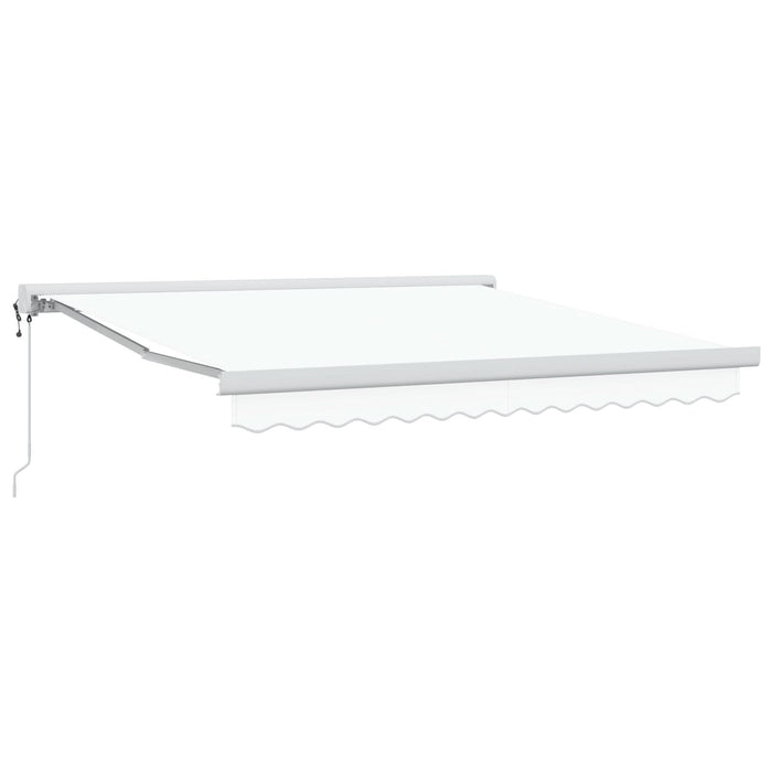 Marchiză retractabilă automată albă 300x250 cm, Marchiză de schimb vidaXL pentru cadru de 3x2.5 m alb - WALTI WALTI