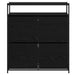Cabinet pentru pantofi cu 4 sertare flip Black Oak 100x34x112 cm - WALTI WALTI