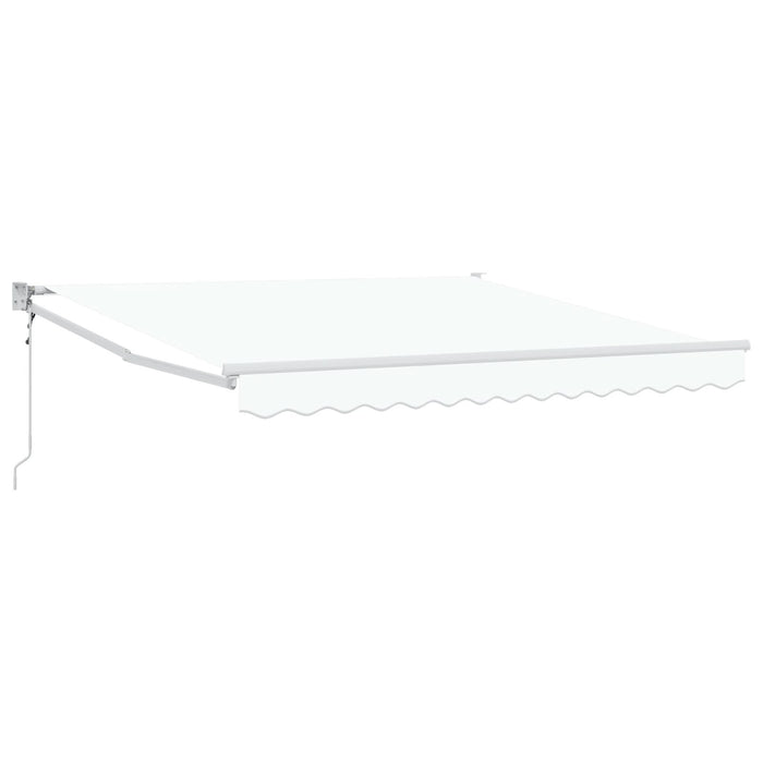 Marchiză retractabilă automată vidaXL Alb 350x250 cm, Țesătură de înlocuire pentru marchiză vidaXL pentru cadru de 3.5x2.5 m Alb - WALTI WALTI