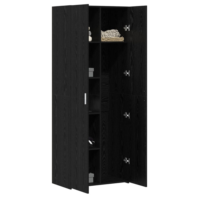 Bufet Negru 70x42.5x185 cm Lemn Prelucrat - WALTI WALTI