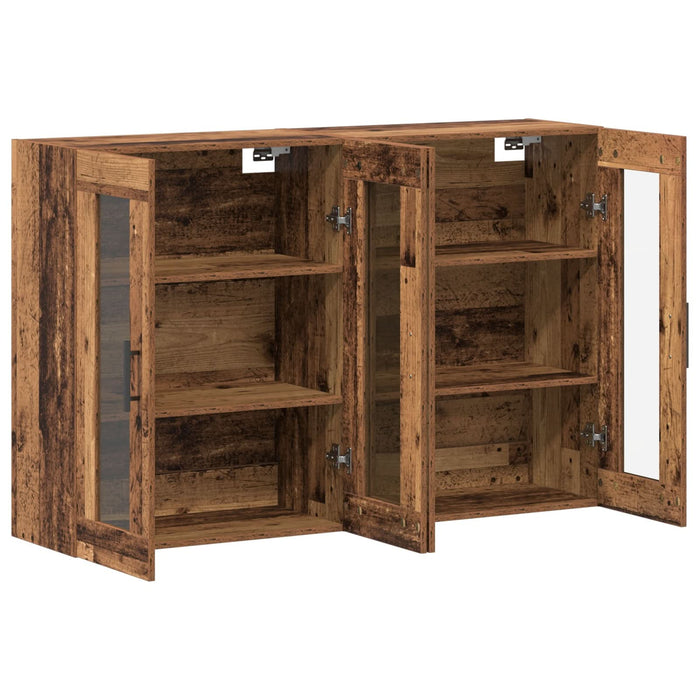 Cloști Montate pe Perete 2 pcs Lemn Vechi 69.5x34x90 cm Lemn Ingineresc - WALTI WALTI