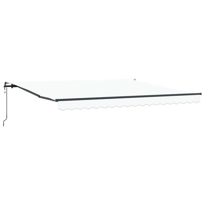 Marchiza Automată Retractabilă Albă 400x350 cm, Material de Înlocuire pentru Marchiză vidaXL pentru Cadru de 4x3.5 m Alb - WALTI WALTI