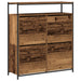 Cabinet pantofi cu 4 sertare pliante Lemn vechi 100x34x112 cm - WALTI WALTI