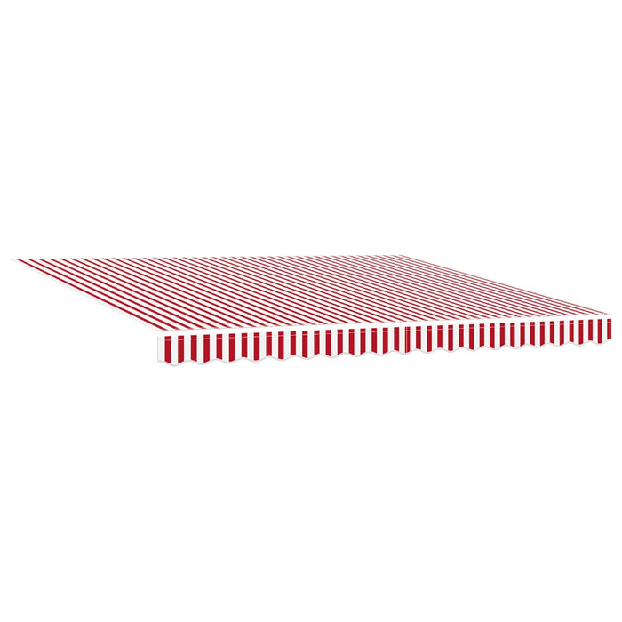 Marchiză Retractabilă Automată Roșie și Albă 400x300 cm - WALTI WALTI