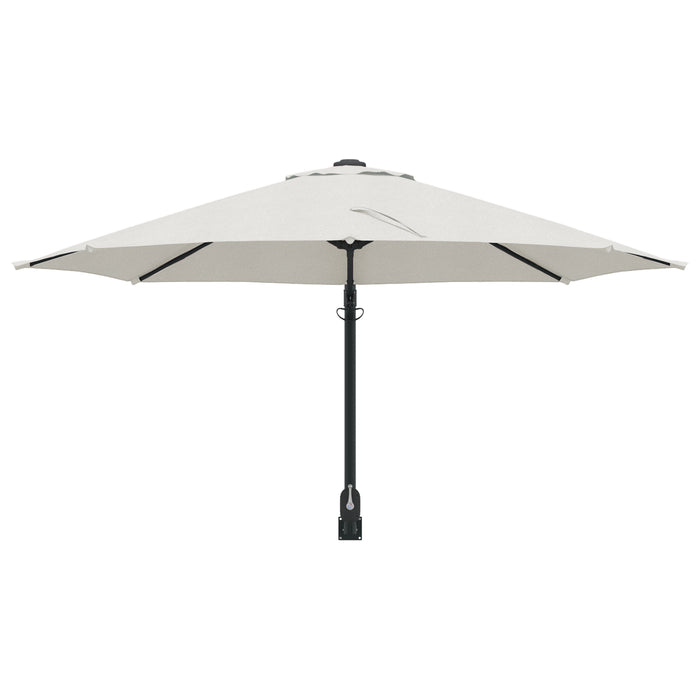 Umbrelă Cantilever Bej Poliester, Aluminiu Mare Pliabilă - WALTI WALTI