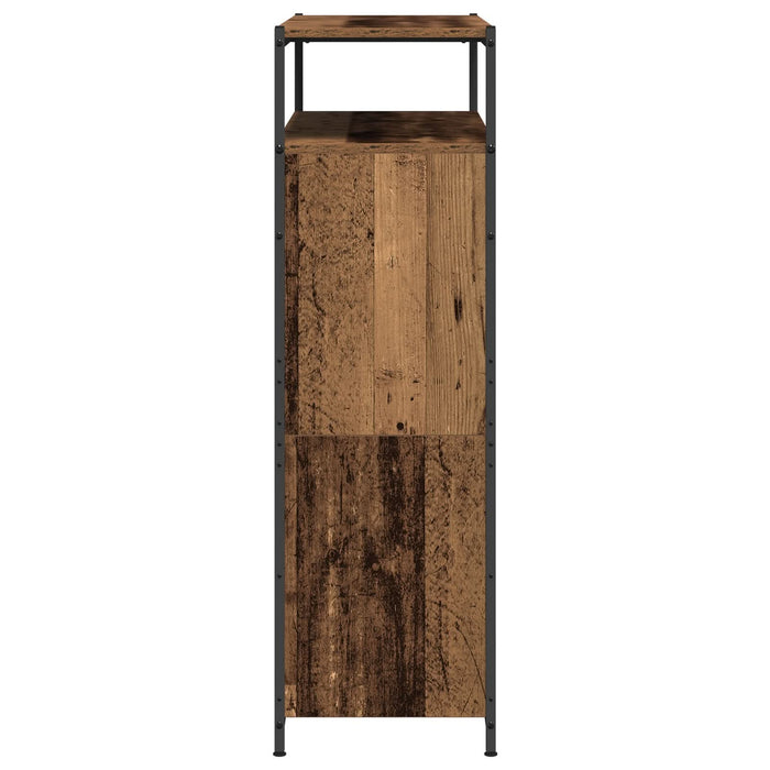 Cabinet pantofi cu 4 sertare pliante Lemn vechi 100x34x112 cm - WALTI WALTI