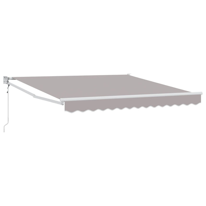 Marquiza retractabilă Gri 350x250 cm, vidaXL Țesătură de înlocuire pentru marquiza cu cadru de 3.5x2.5 m Gri deschis - WALTI WALTI