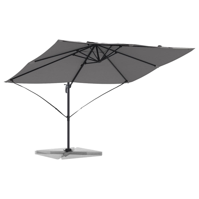 Umbra Cantilever Antracit Poliester, Oțel Vopsit cu Pulbere Mare - WALTI WALTI
