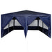 Cort de petrecere cu 8 pereți laterali Albastru 4x4 m PE - WALTI WALTI