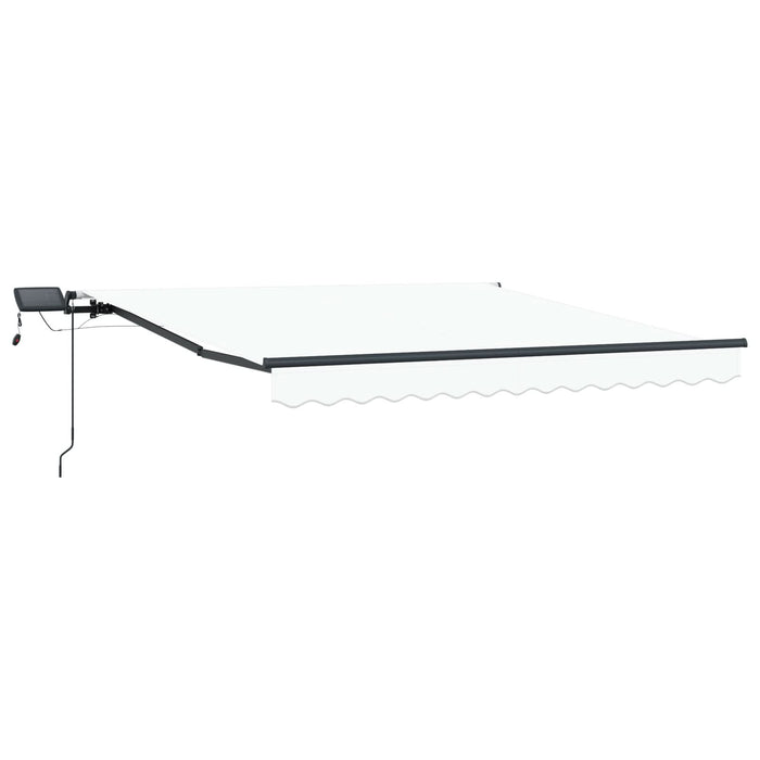 Marchiză manuală retractabilă cu LED alb 350x250 cm, vidaXL Material de înlocuire pentru marchiză 3.5x2.5 m alb - WALTI WALTI