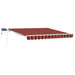 Marchiză retractabilă manuală cu LED Portocalie și Maro 300x250 cm - WALTI WALTI
