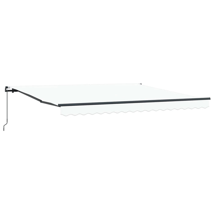 Marchiza manuală retractabilă vidaXL Alb 400x300 cm, Material de schimb pentru marchiza vidaXL pentru cadru de 4x3 m Alb - WALTI WALTI