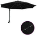Parasol de Grădină Montat pe Perete cu LED-uri Negru 248 cm - WALTI WALTI