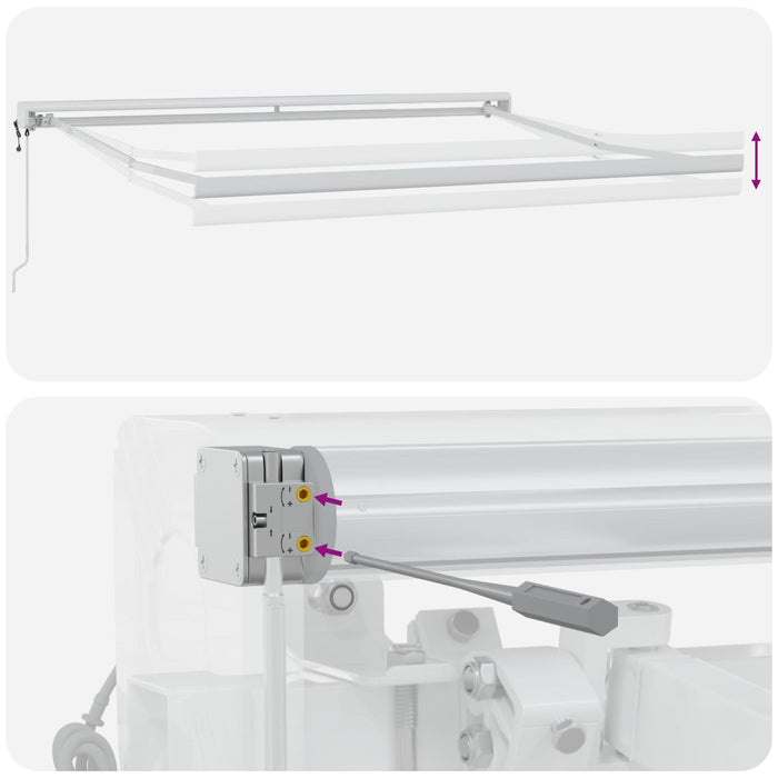 Marchiză automată retractabilă neagră 300x250 cm, Țesătură de înlocuire pentru marchiza vidaXL pentru cadru de 3x2.5 m negru - WALTI WALTI