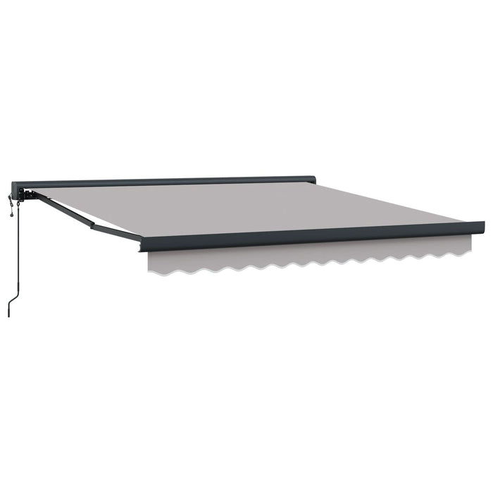 Marchiză retractabilă automată gri deschis 350x250 cm, vidaXL țesătură de înlocuire pentru marchiză de 3,5x2,5 m gri deschis - WALTI WALTI