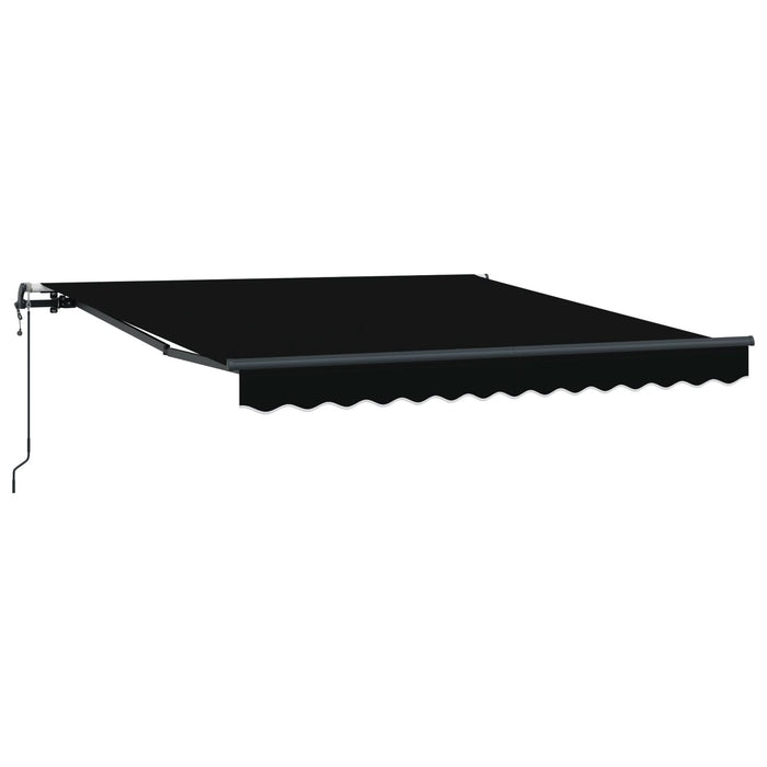 Marchiză retractabilă automată vidaXL neagră 350x250 cm, Țesătură de schimb pentru marchiză vidaXL pentru cadru de 3.5x2.5 m negru - WALTI WALTI