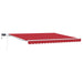 Marciză manuală retractabilă vidaXL cu LED Roșie 400x300 cm, Țesătură de schimb pentru marciză vidaXL 4x3 m Roșie - WALTI WALTI