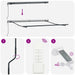Marchiză retractabilă automată vidaXL neagră 350x250 cm, Țesătură de schimb pentru marchiză vidaXL pentru cadru de 3.5x2.5 m negru - WALTI WALTI