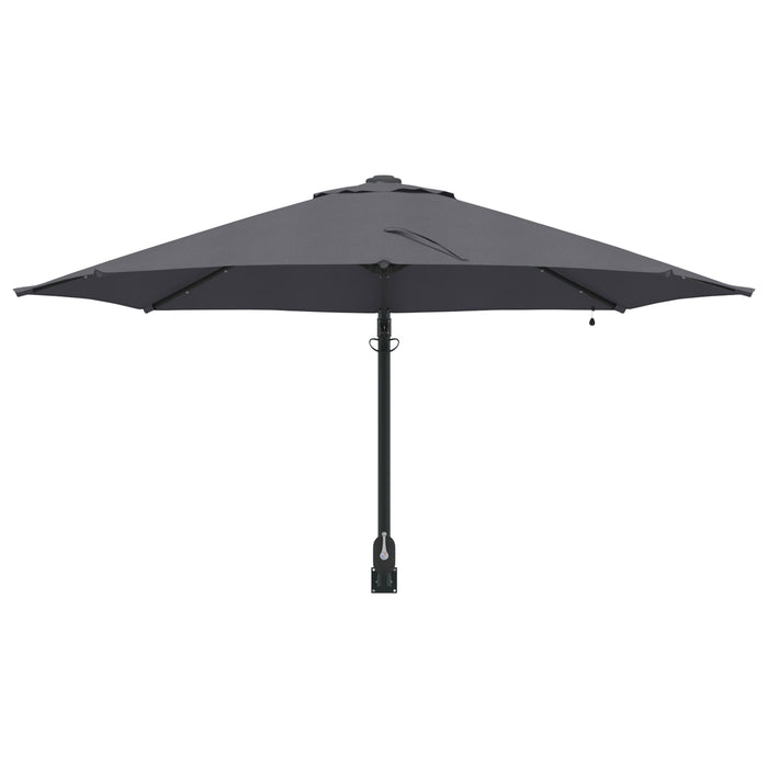 Umbrelă de Grădină Montată pe Perete cu LED-uri Antracit 248 cm - WALTI WALTI