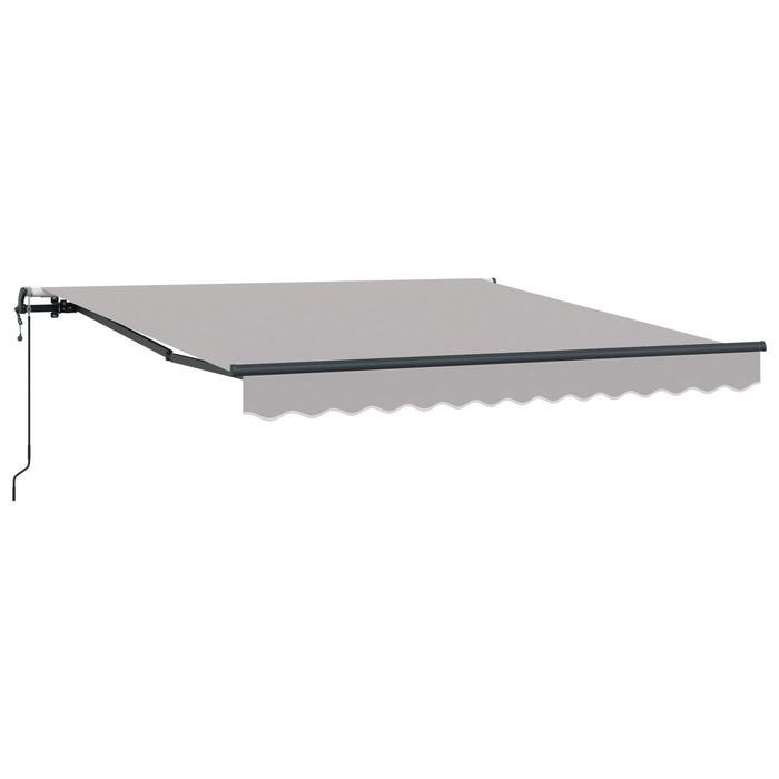 Cort retractabil automatic vidaXL gri deschis 350x250 cm, Țesătura de înlocuire pentru cort vidaXL pentru cadru de 3,5x2,5 m gri deschis - WALTI WALTI