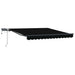 Marchiză Manuală Retractabilă cu LED Neagră 350x250 cm, vidaXL Material de Înlocuire pentru Marchiză 3,5x2,5 m Cadru Negru - WALTI WALTI