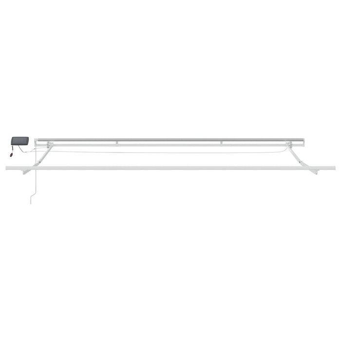 Marciză manuală retractabilă vidaXL cu LED Roșie 400x300 cm, Țesătură de schimb pentru marciză vidaXL 4x3 m Roșie - WALTI WALTI