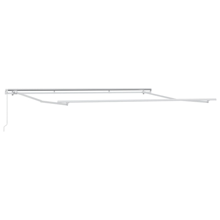 Marchiză retractabilă manuală Alb 400x300 cm, vidaXL țesătură de schimb pentru marchiză 4x3 m Alb - WALTI WALTI