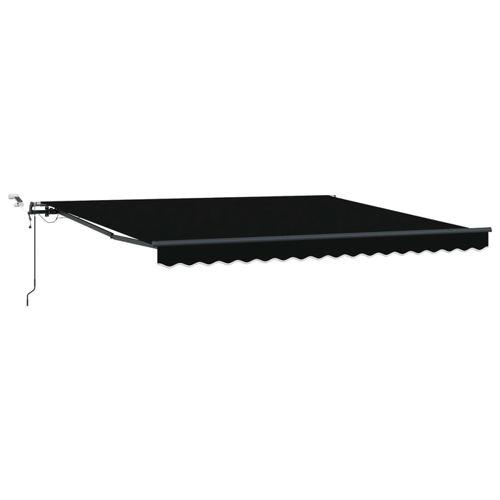 Marchiză retractabilă automată cu LED neagră 400x300 cm, vidaXL Material de înlocuire pentru marchiză 4x3 m neagră - WALTI WALTI