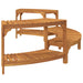 Împrejmuire pentru cadă cu hidromasaj Semicircular 272x120.5x55.5 cm Lemn solid de acacia - WALTI WALTI