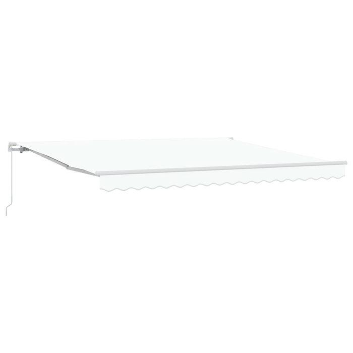 Marchiză retractabilă manuală Alb 400x300 cm, vidaXL țesătură de schimb pentru marchiză 4x3 m Alb - WALTI WALTI