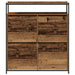 Cabinet pantofi cu 4 sertare pliante Lemn vechi 100x34x112 cm - WALTI WALTI