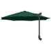 Umbrelă de Grădină Montată pe Perete cu LED-uri Verde 248 cm - WALTI WALTI