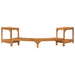 Împrejmuire pentru cadă cu hidromasaj Semicircular 272x120.5x55.5 cm Lemn solid de acacia - WALTI WALTI
