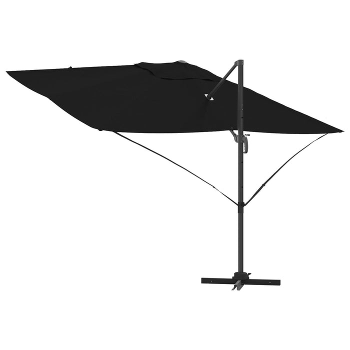 Umbrelă Cantilever Neagră Copertină din poliester cu cadru metalic - WALTI WALTI