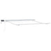Marchiză retractabilă manuală cu LED Portocalie și Maro 300x250 cm - WALTI WALTI
