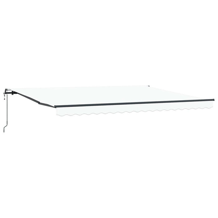 Marchiză manuală retractabilă Alb 450x300 cm, Material de schimb pentru marchiză 4.5x3 m Alb - WALTI WALTI
