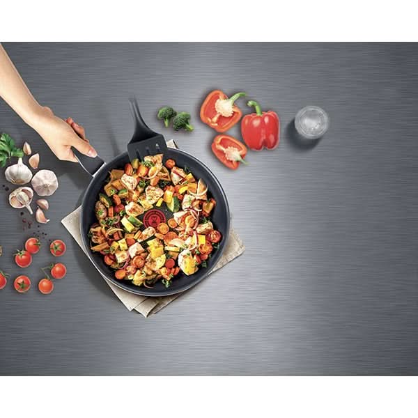 Cratita TEFAL XL Force C3853253, 24cm, 3l, aluminiu, negru WALTI