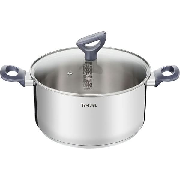 Oala TEFAL Daily Cook G7124645, 24cm, 5l, otel, argintiu WALTI