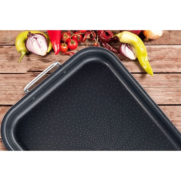 Tava de copt TEFAL Succes J1605902, 37x27cm, aluminiu, negru WALTI