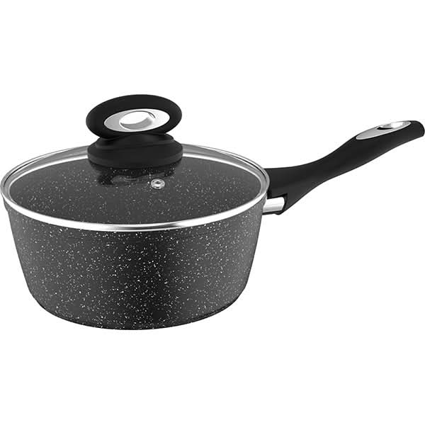 Cratita cu capac MYRIA MY4426, 2.8l, 20cm, aluminiu, negru WALTI