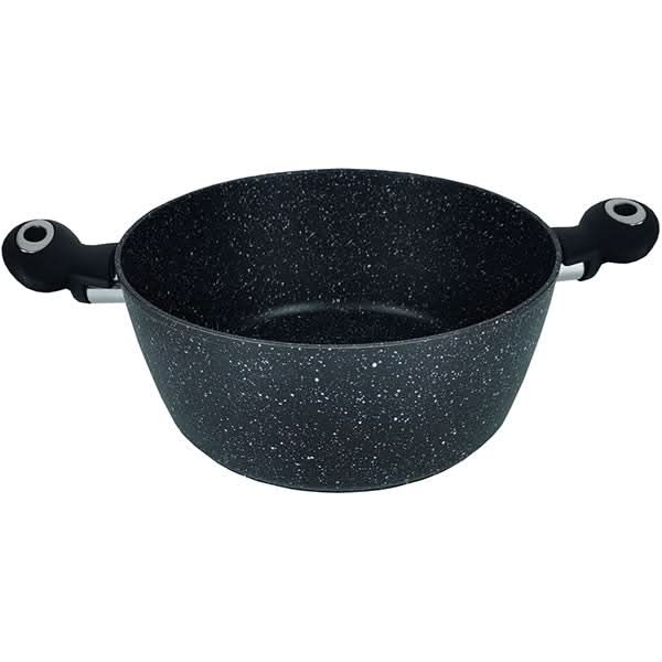 Oala cu capac MYRIA MY4427, 4l, 24cm, aluminiu, negru WALTI