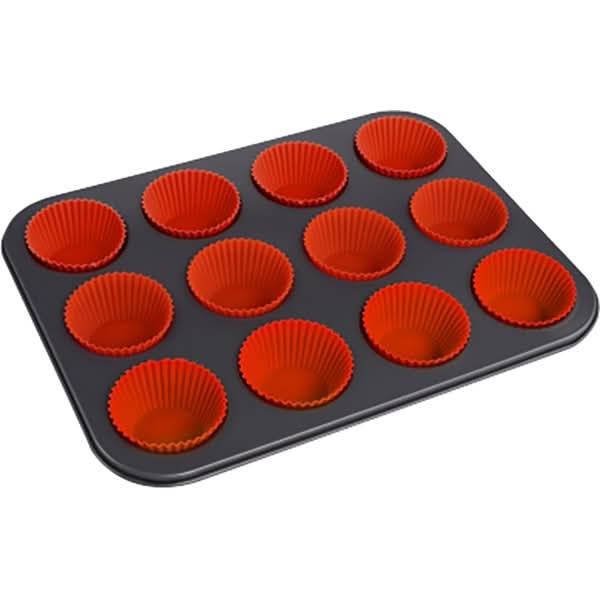 Tava briose MYRIA MY4455, 12 forme, 35 x 26.5cm, otel, gri WALTI