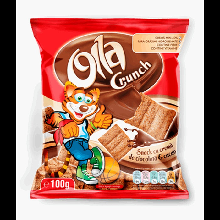 OLLA Crunch Snack cu Cacao si Ciocolata 100 g - WALTI WALTI