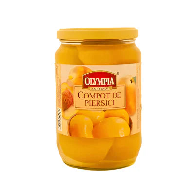 OLYMPIA Compot Piersici Jumatati 700 g - WALTI WALTI