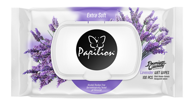 PAPILION Servetele Umede cu Lavanda 100 bucati - WALTI WALTI