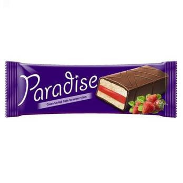 PARADISE Prajitura cu Glazura si Crema de Capsuni 25 g - WALTI WALTI
