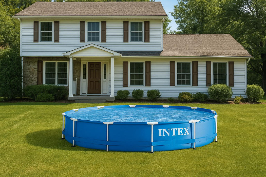 Piscină Metal Frame Intex Prism Ø3.66x0.76m cu Filtru – Rezistentă, 6500L Capacitate - WALTI WALTI