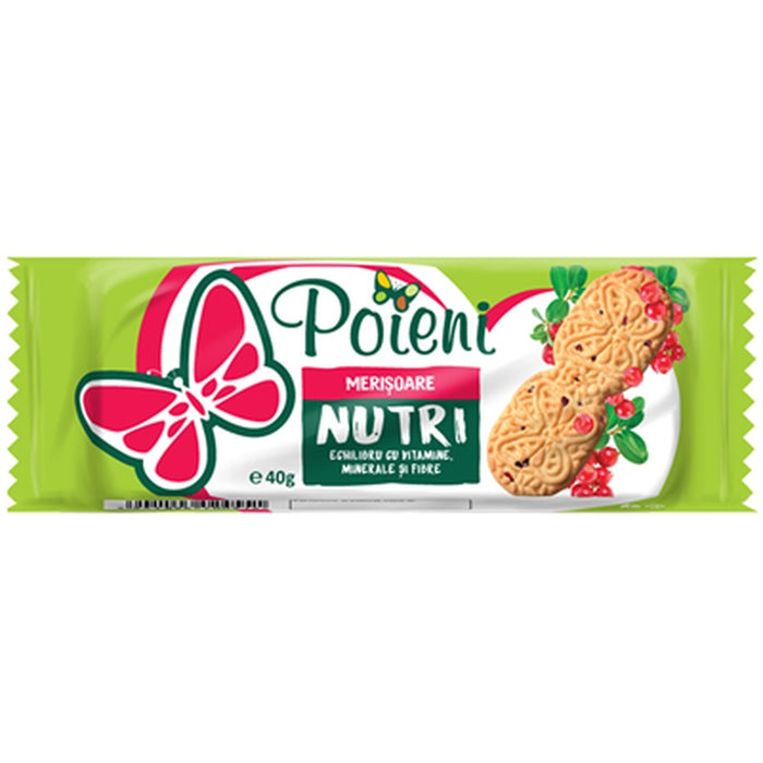 POIENI Biscuiti cu Merisoare 40 g - WALTI WALTI