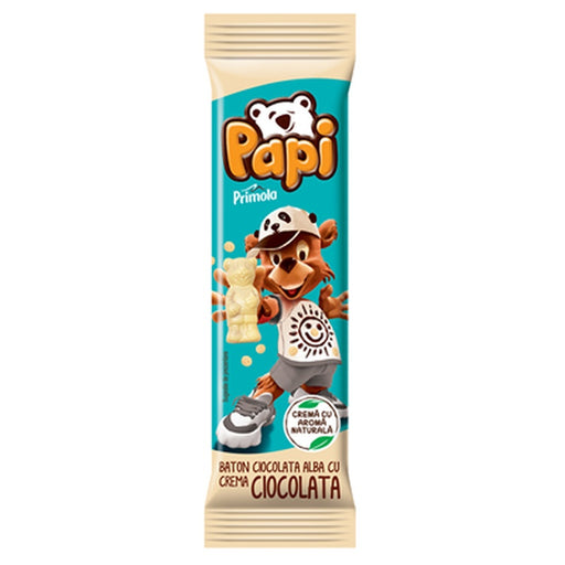 PRIMOLA PAPI Baton Ciocolata Alba 4 x 26,8 g - WALTI WALTI