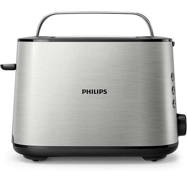 Prajitor de paine PHILIPS Viva Collection HD2650/90, 2 felii, 950W, argintiu-negru WALTI